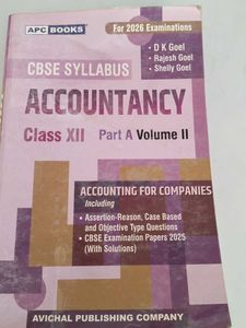 CBSE Syllabus Accountancy Class XII Part A Vol II