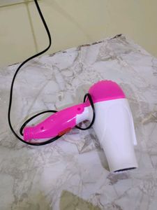 Compact Pink Travel Hair Dryer