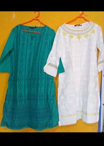 Gold Plated Necklace &amp; KurtiesSet