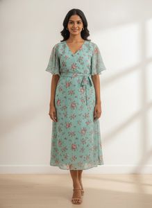 Chic Floral Print Dress