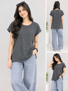 Polka Dot Short Sleeve T-Shirt