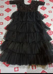 black gown
