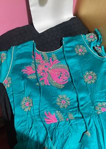Sea Green Embroidered Anarkali Gown💚