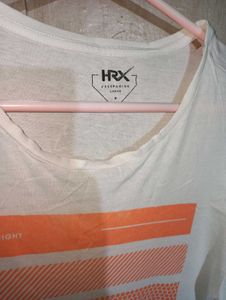 HRX Men's White Graphic T-Shirt