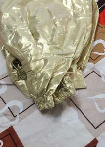 Shiny Golden afghani salwar