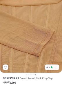 Forever 21 Sheer Corset-Style Crop Top