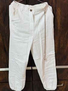 White Joggers For Women