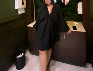 Black V-Neck Tiered Dress