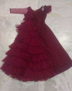 Party Wear Gowan For Girls Size:34