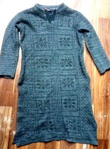 Embellished Grey Kurta