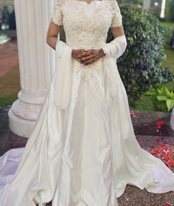 Vintage Satin Wedding Dress
