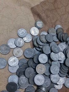 100 pcs photo coin copper nikle 5 rs