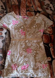 Floral Print V-Neck Top