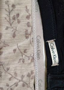 Black Lace Trim calvin Klein set👍