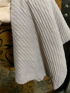 Mauve Pleated Shimmer Hijab