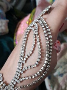 Sparkling Rhinestone Bracelet Ring