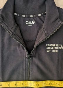 Black Lightweight Zip-Up Jacket