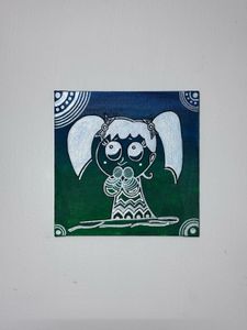 Cute Canvas Painting - Handmade