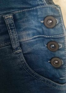 Distressed Denim Overalls