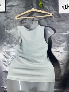 Light Blue Sleeveless Tank Top