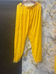 Bright Yellow Kurta Set with Dupatta