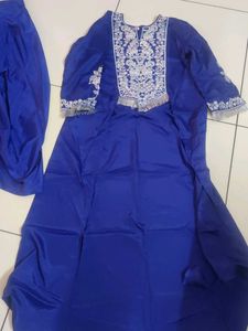 Vibrant purple dhoti kurta pattern