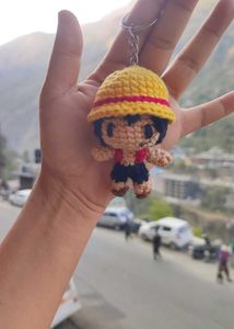 Crocheted Anime Keychain Charm