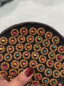 Boho Beaded Crossbody Bag