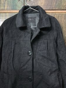 Elegant Black Long Overcoat