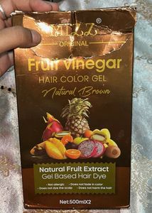 Fruit vinegar hair colour gel natural brown