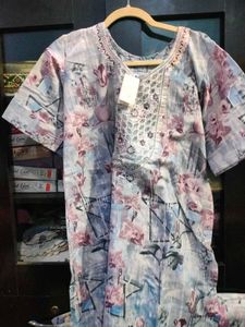 2xl Elegant Floral Print Kurta
