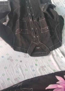 Men's Black Cargo Shirt