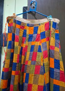 Vibrant Geometric Print Maxi Skirt