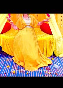 Yellow Embellished Ethnic Gown