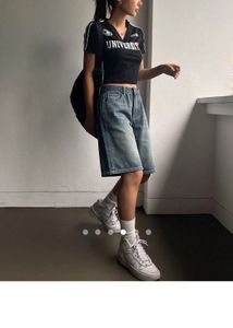 Vintage Wash Denim Shorts