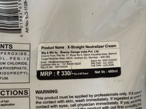 X-Straight Hair Straightening Balm &amp; Cream