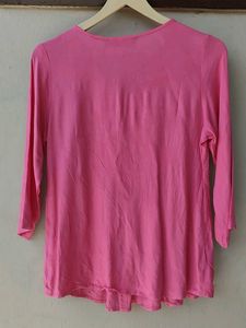 Pink Embroidered Kurti