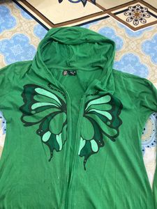 Full sleeves zipper with Hood