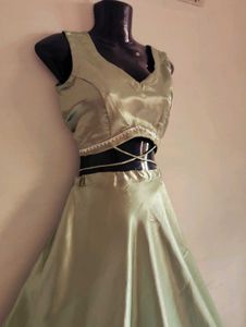 Elegant Pastel Green Lehenga Set