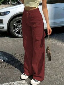 Burgundy Cargo Pants