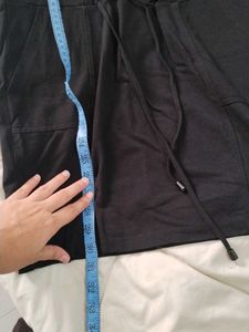 Black Hoodie Dress with Corset Detail