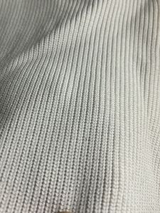 White Ribbed Sweetheart Neck Top