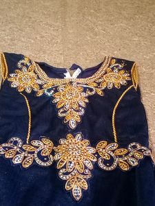 Gown Navy Blue Color For 8-10years