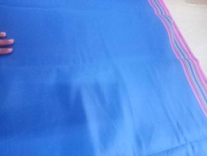 New 💙 Blue Cotton Saree