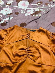 Satin princess Mini Dress