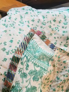 PURE TUSSAR &amp; GEORGETTE DUPATTA UNSTICHED SUIT