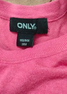 Women's Pink 3/4 Sleeve Top