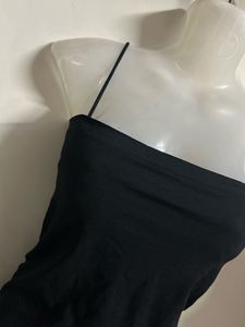 Sleek Black Spaghetti Strap Top