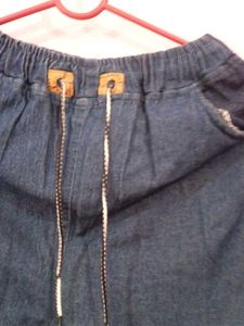 Stylish Dark Wash Denim Pants