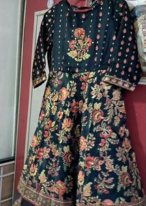 Beautiful Black Printed Gown